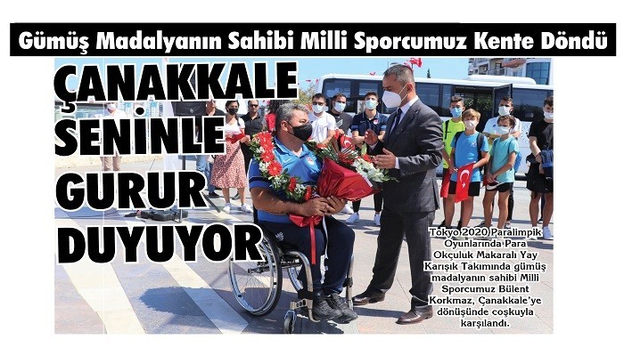 Milli sporcu coşkuyla karşılandı