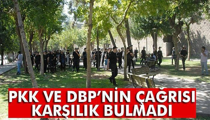 PKK ve DBP’nin çağrısı, Diyarbakır’da karşılık bulmadı