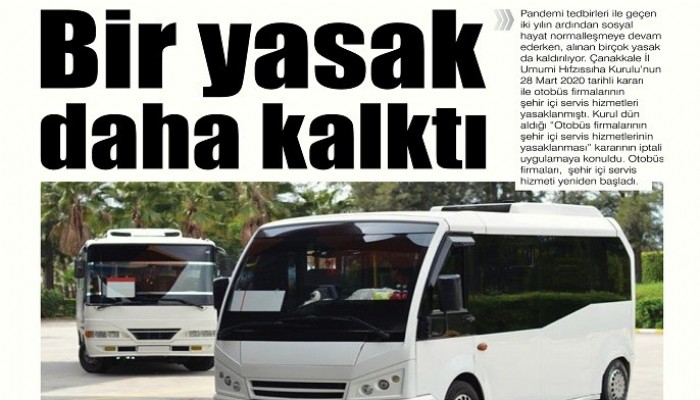 Bir yasak daha kalktı