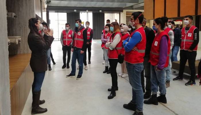 Genç Kızılay Gönüllüleri Troya Müzesini Ziyaret Etti