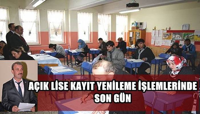 Açık Lise Kayıt Yenileme İşlemlerinde Son Gün