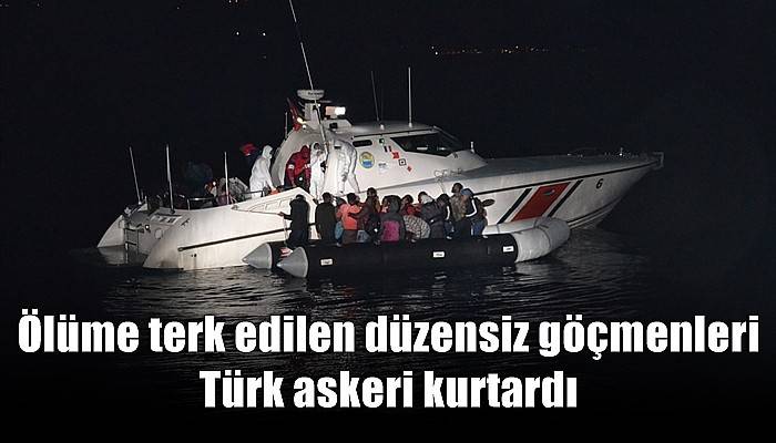 Yunanistan tarafından ölüme terk edilen düzensiz göçmenleri Türk askeri kurtardı