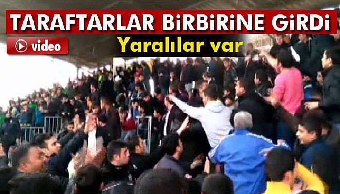 Taraftarlar birbirine girdi: 3 yaralı