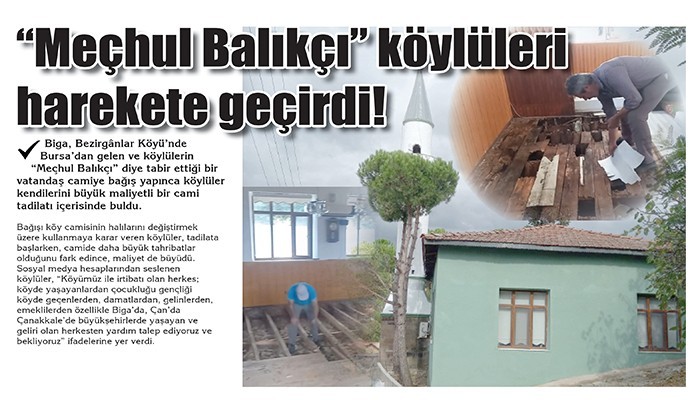 “Meçhul Balıkçı” köylüleri harekete geçirdi!