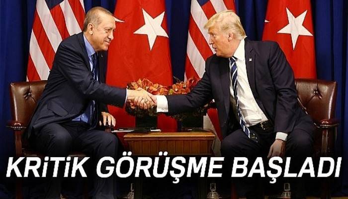 Erdoğan-Trump görüşmesi başladı