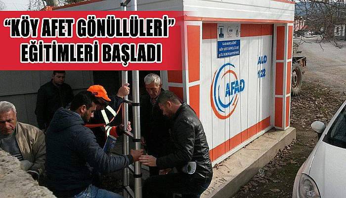 Köy Afet Gönüllüleri Eğitimleri başladı