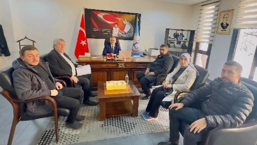 MHP İlçe Teşkilatından İlçe Milli Eğitim Müdürü Hikmet Tepeli’ye Hayırlı Olsun Ziyareti