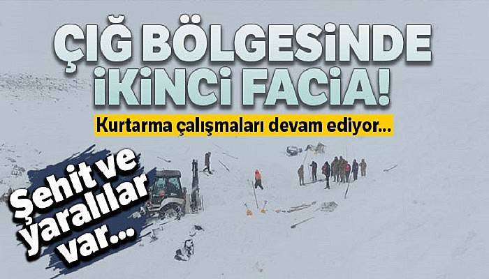 Çığ Bölgesinden İkinci Facia