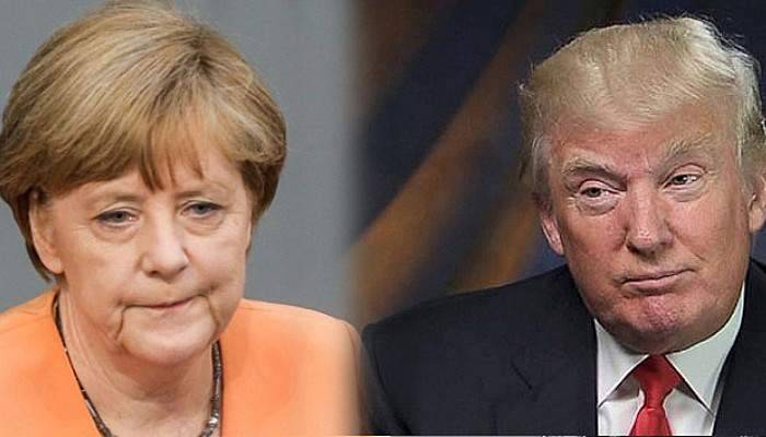 Merkel, Trump'la görüştü