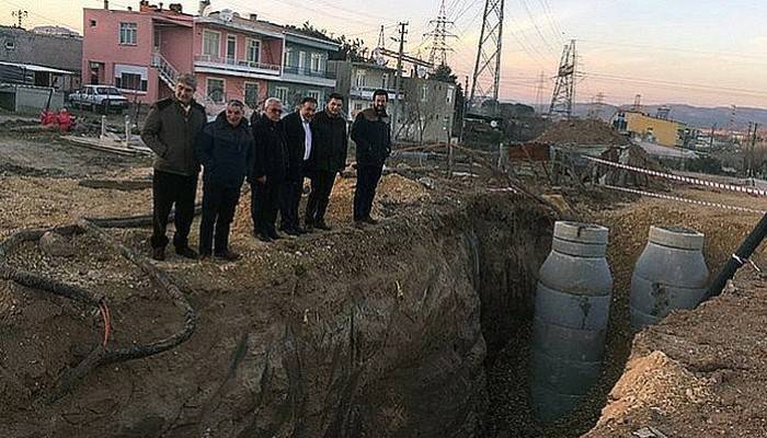 Altyapı çalışmalarını yerinde inceledi