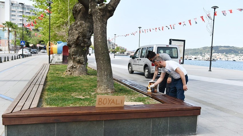 Park ve sosyal alanlarda bahar temizliği