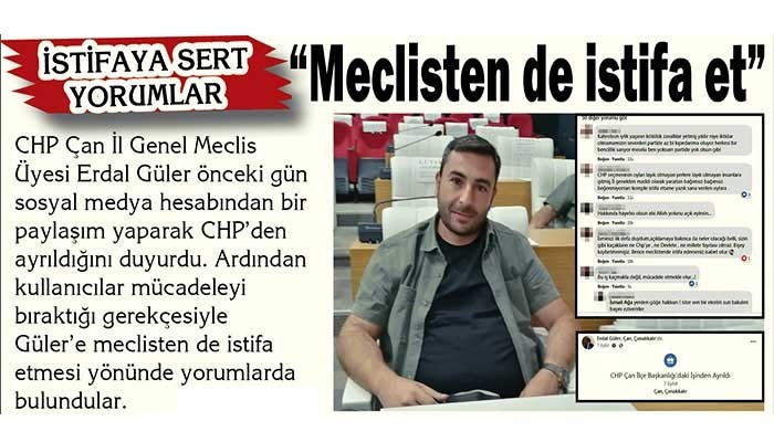 İstifaya Sert Yorumlar! “Meclisten de istifa et”