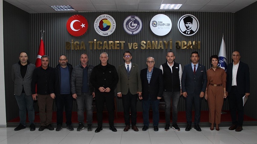 ÇOMÜ Rektörü Erenoğlu’ndan Biga TSO’ya ziyaret