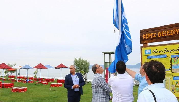 Kepez Belediyesi Halk Plajına Mavi Bayrak