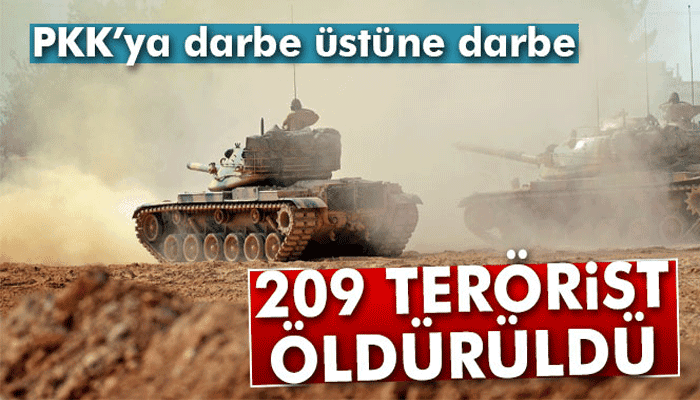 Çukurca’da etkisiz hale getirilen terörist sayısı 209’a ulaştı