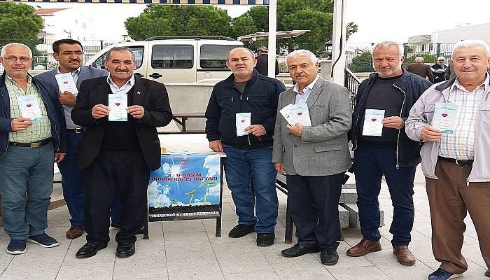 Lapseki'de organ bağışı bilgilendirme standı kuruldu