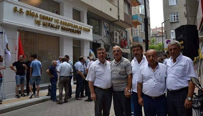  Biga Esnaf ve Sanatkarlar Kredi ve Kefalet Kooperatifi hizmet binası törenle hizmete girdi