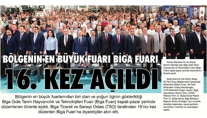 Biga Fuarı'na görkemli açılış (VİDEO)