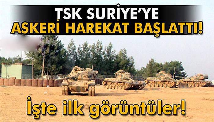 TSK, Cerablus'a askeri harekat başlattı