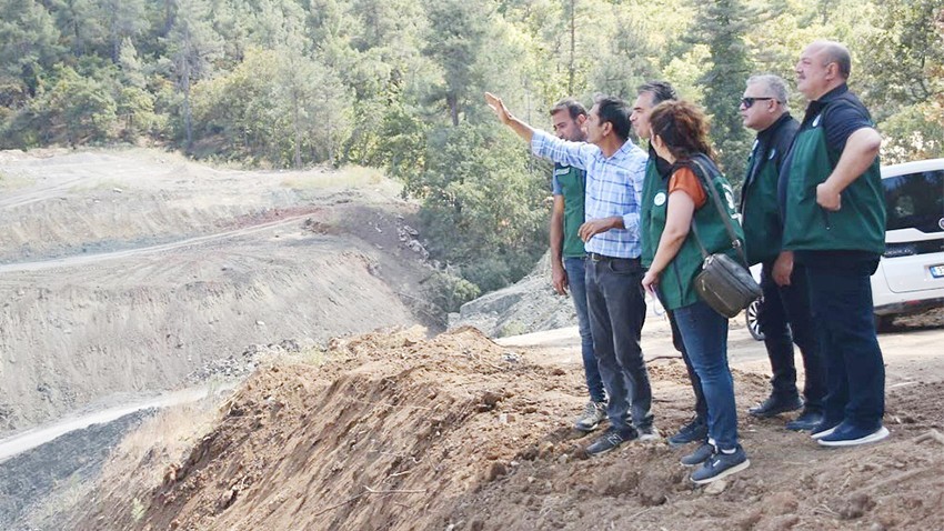 Çan Yaykın Göleti İnşaatında Çalışmalar Yerinde İncelendi