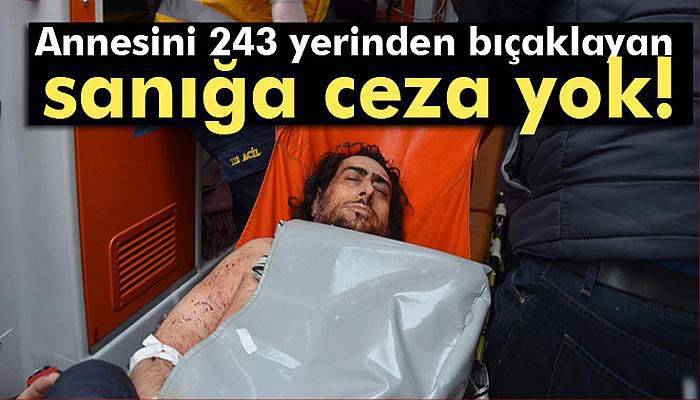Annesini 243 yerinden bıçaklayan sanık şizofren çıktı