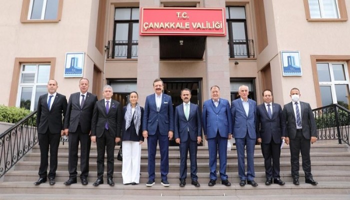 TOBB Başkanı Hisarcıklıoğlu, Vali Aktaş’a Konuk Oldu