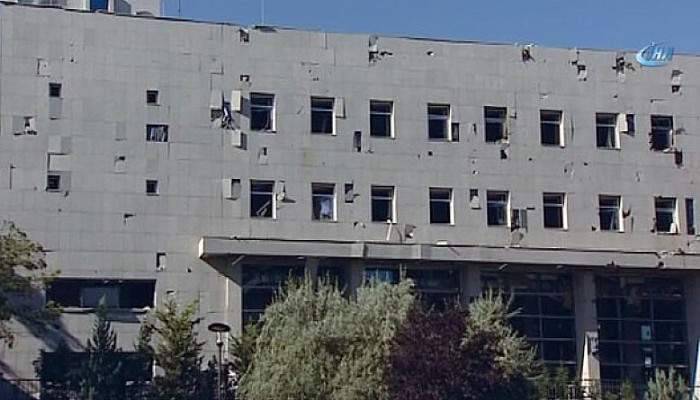 TBMM atılan bombalardan büyük hasar gördü