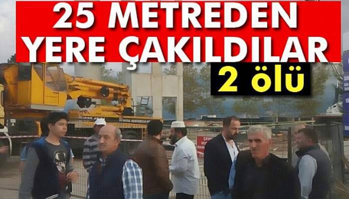 Vince bağlı sepet düştü: 2 ölü