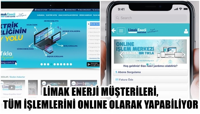 Müşteriler, evlerinden çıkmadan elektrik ile ilgili tüm işlemlerini gerçekleştirilebiliyor