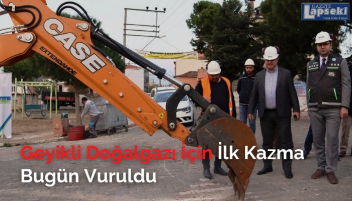 Geyikli Doğalgazı İçin İlk Kazma Bugün Vuruldu