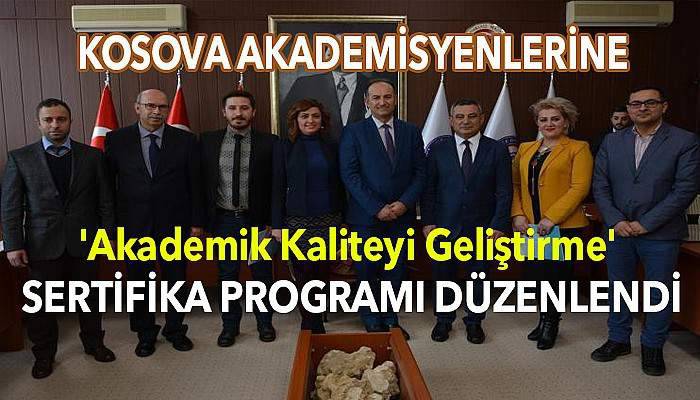  Kosovalı akademisyenlere sertifika programı düzenlendi