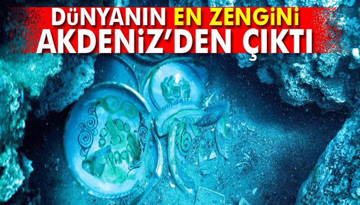 Dünyanın en zengin tabak batığı Akdeniz'de bulundu