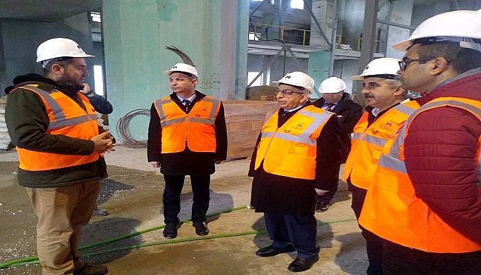 ÇOMÜ Rektörü Prof. Dr. Sedat Murat, 18 Mart İÇDAŞ Ulu Camii İnşaatında İncelemelerde Bulundu