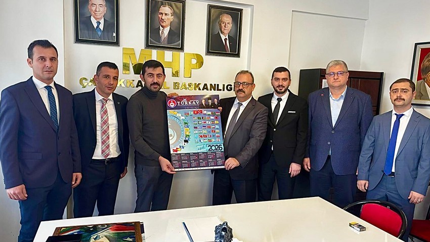 MHP Çanakkale İl Başkanlığı TÜRKAV Yönetimini Ağırladı