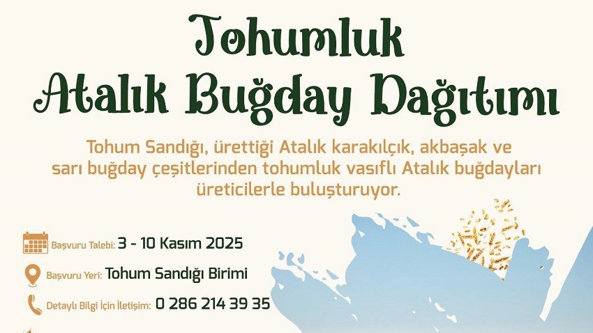 Çanakkale Belediyesi’nden üreticilere atalık tohum desteği