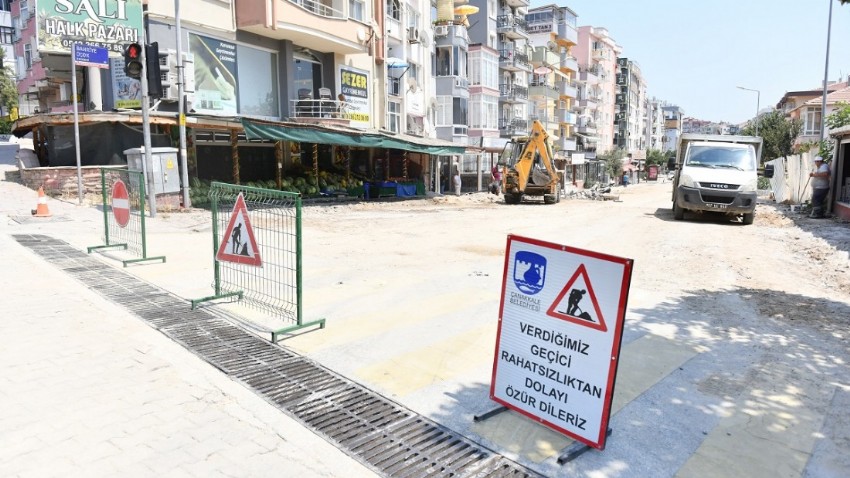 Bahriye Üçok Caddesi'nde Üstyapı Çalışmaları Başladı