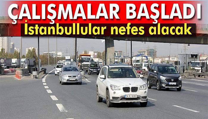 Mahmutbey gişelerinde serbest geçiş için çalışmalar başladı