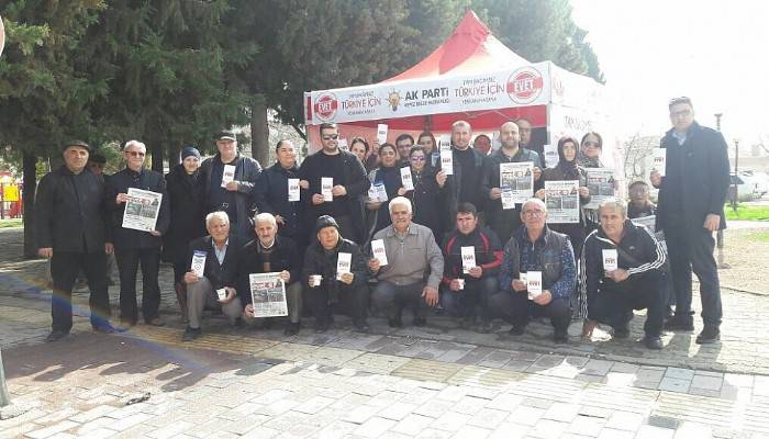 AK Parti Kepez Belde Teşkilatı’ndan ‘evet’ çadırı