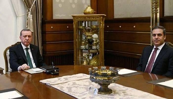  Erdoğan Hakan Fidan'ı kabul etti