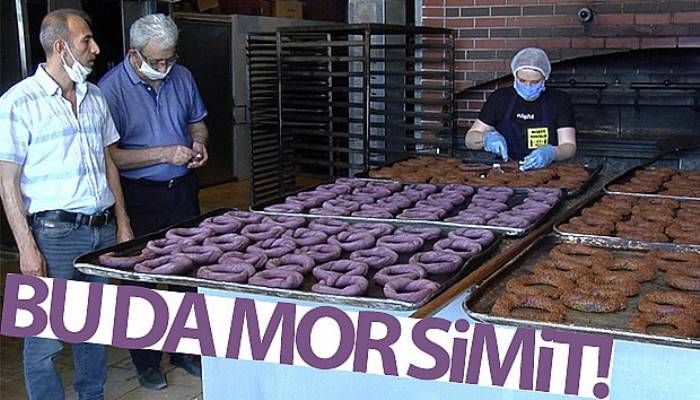 Ekmekten sonra şimdi de ‘mor simit' görücüye çıktı