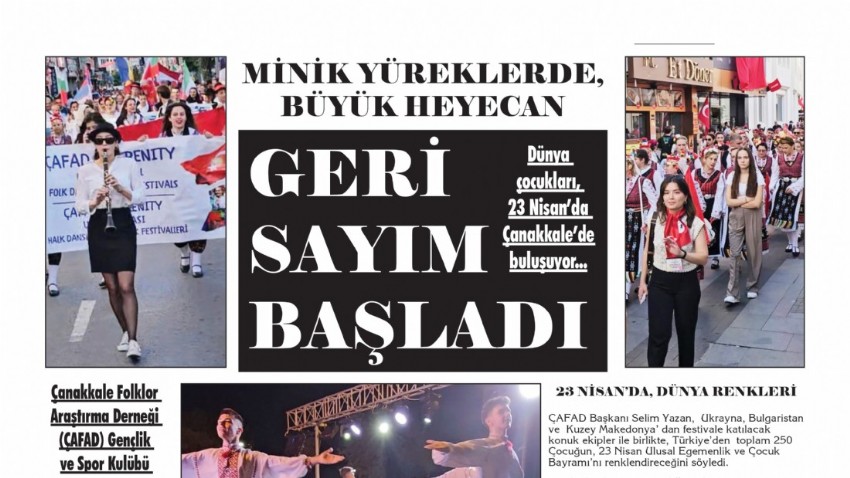 MİNİK YÜREKLERDE, BÜYÜK HEYECAN GERİ SAYIM BAŞLADI