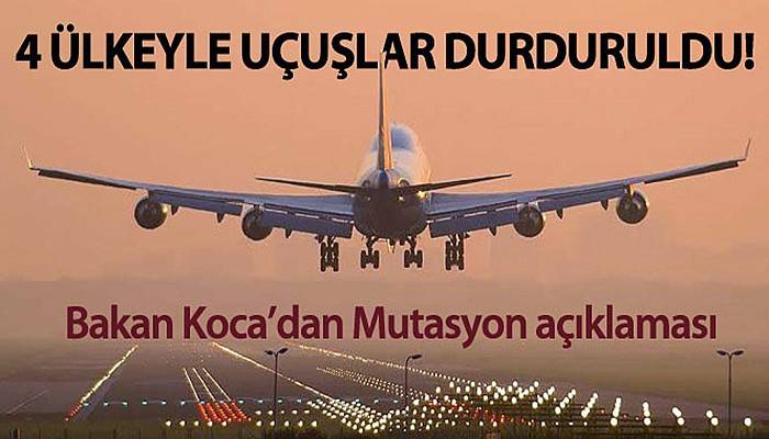 Mutasyon sonrası uçuşlar durduruldu