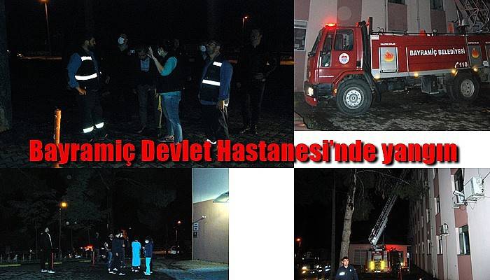 Bayramiç Devlet Hastanesi’nde yangın