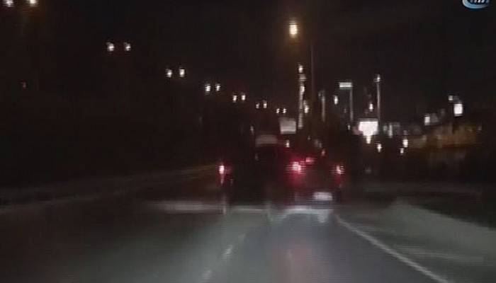 Trafikte yaşanan korku dolu anlar 