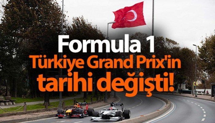 Formula 1 Türkiye Grand Prix tarihlerinde değişiklik