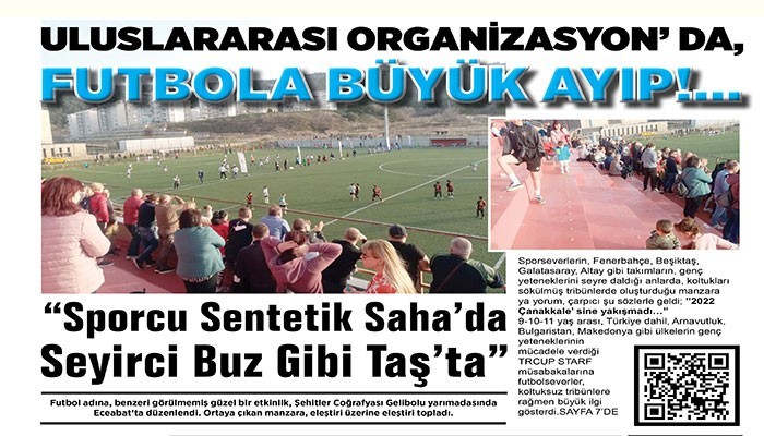 Sporcu Sentetik Sahada Seyirci Buz Gibi Taşta (VİDEO)