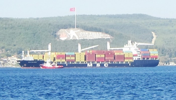 Boğaz'da 207 Metrelik Gemi Makina Arızası Yaptı