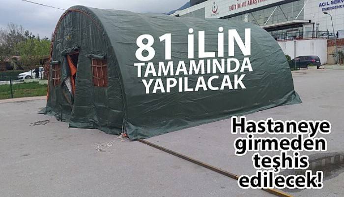 Korona virüs hastaneye girmeden teşhis edilecek