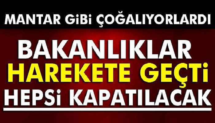  İki bakanlık harekete geçti! Kapatılacak