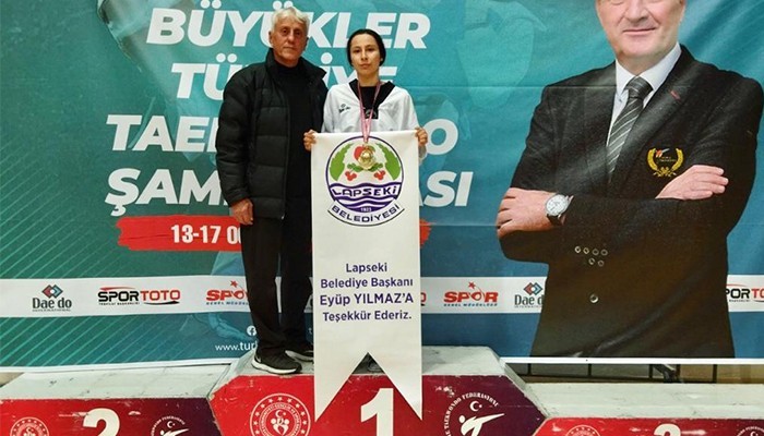 Taekwondoda Türkiye şampiyonu oldu